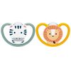 NUK Perfect Match Pacifier Air 6-18m Zebra/Lion
