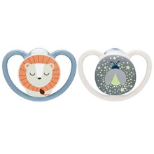 NUK Perfect Match Pacifier Air Night 6-18 m Lion