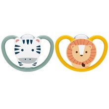NUK Perfect Match Pacifier Air 18-36m Zebra/Lion